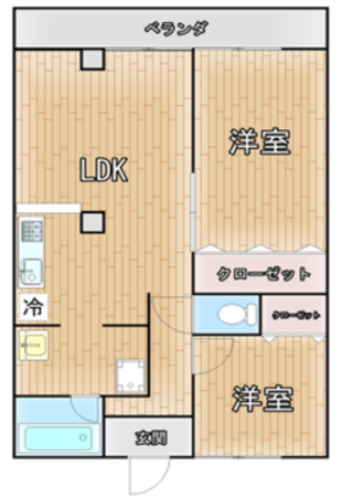 さくらハイツⅠの物件間取画像